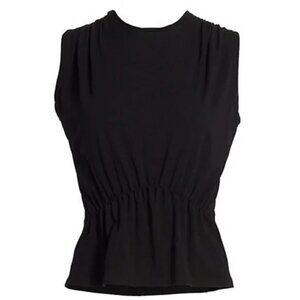 ATM Anthony Thomas Melillo Tuck Detail Sleeveless Black Tank Size Medium